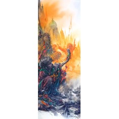 Ali Abbas, 11 x 30 inch, Watercolor on Paper, Figurative Painting, AC-AAB-328 Ali Abbas, 11 x 30 inch, Watercolor on Paper, Figurative Painting, AC-AAB-328